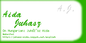 aida juhasz business card